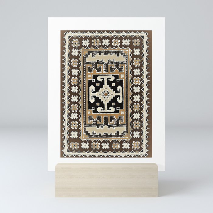 Bohemian rug 20. Mini Art Print