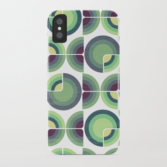 Green Fields Pattern iPhone Case