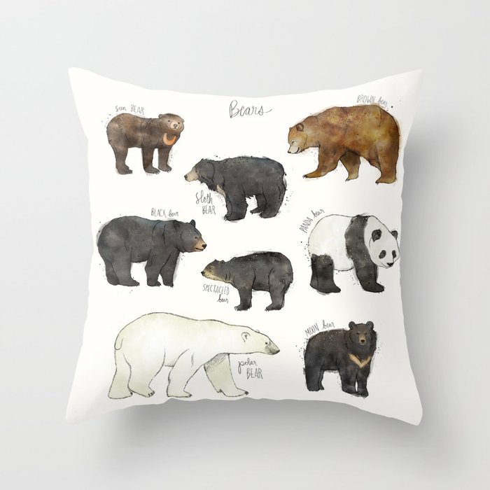 Bears Throw Pillow