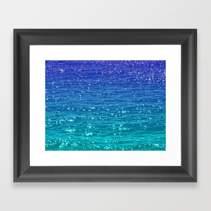 SEA SPARKLE Framed Art Print