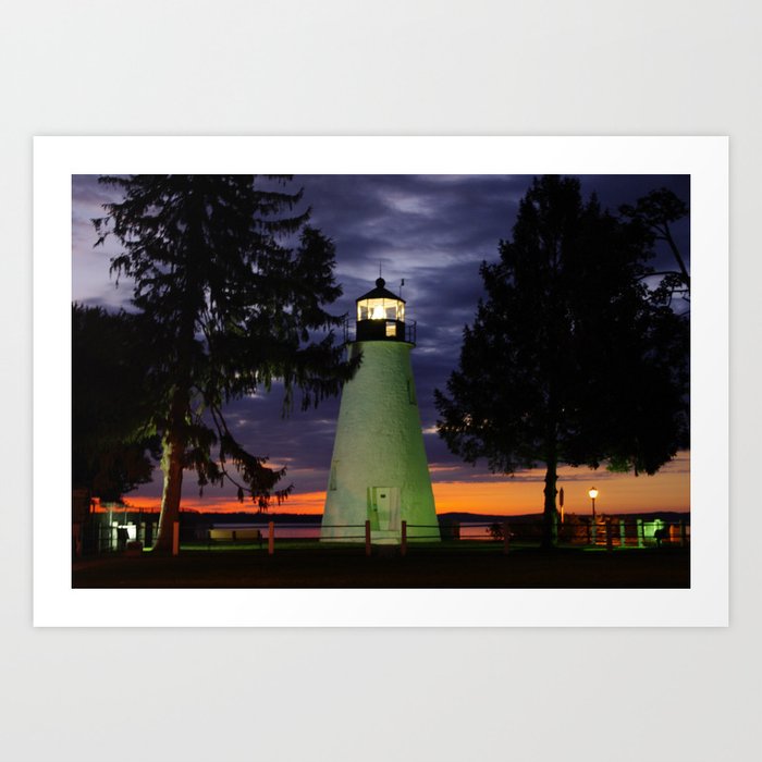 Concord Point Lighthouse, Havre de Grace, Maryland Art Print