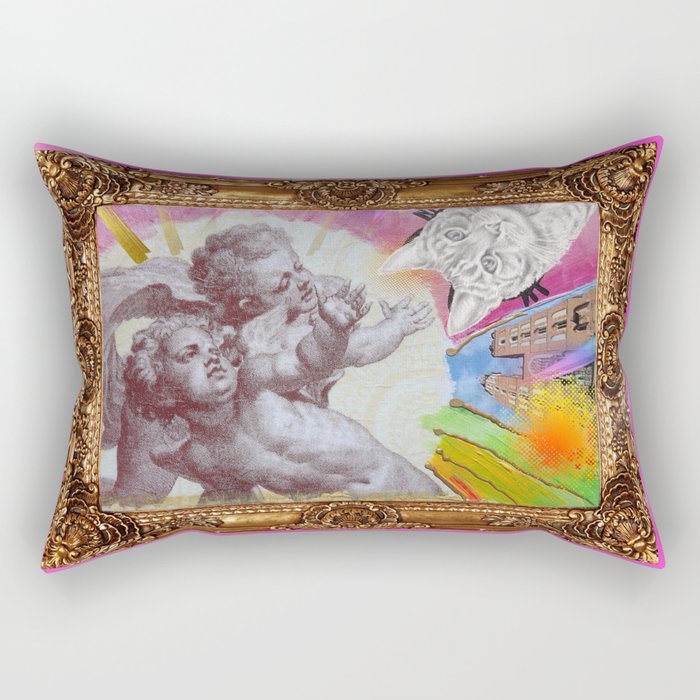 Angelo dell Gatto - Variations on the theme of the Italian Baroque Rectangular Pillow