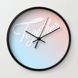 Together (lighter version) Wall Clock