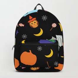 Halloween Seamless Pattern Backpack