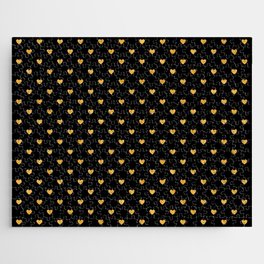 Gold and Black Heart Collection Jigsaw Puzzle
