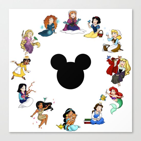 Time To Be A Princess (Anna) Canvas Print