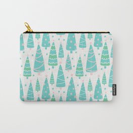 Pastel Christmas Tree Forest Carry-All Pouch