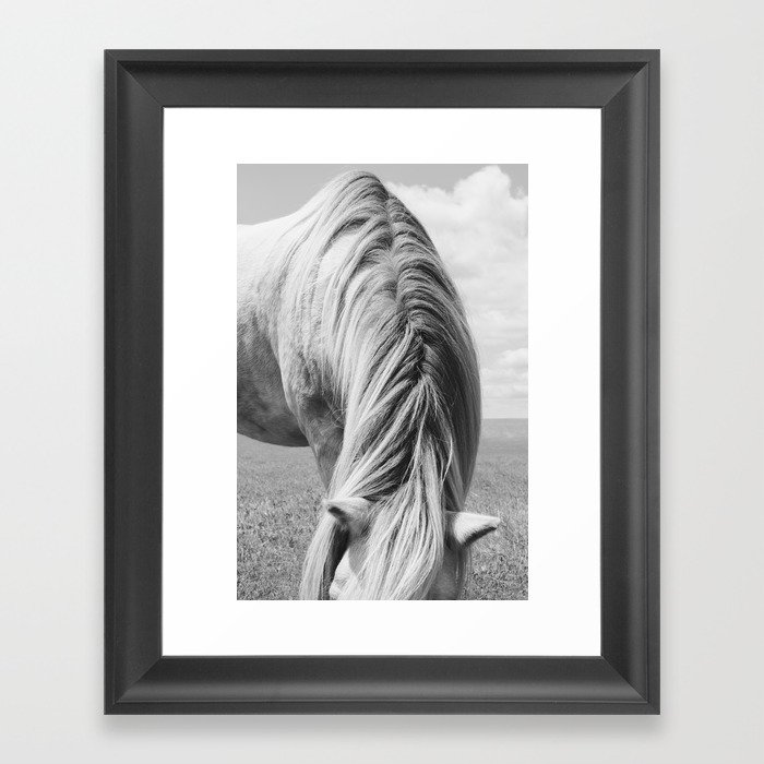 Horse Photography | Horse Mane Framed Art Print