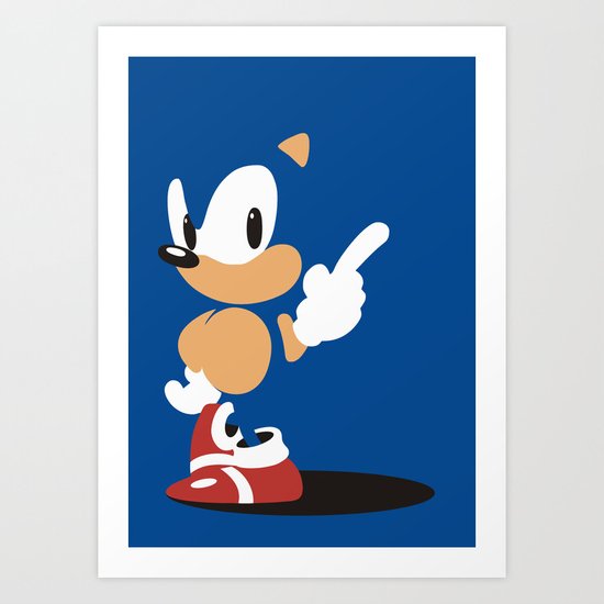 Minimal Sonic Art Print
