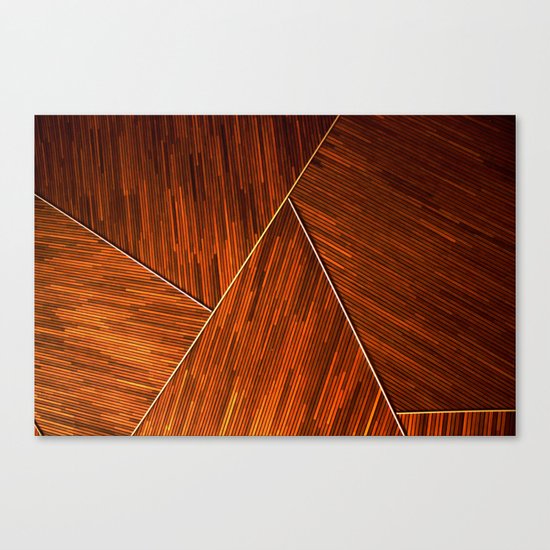 Geometric Grain Canvas Print