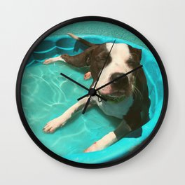 SERENA (shelter pup) Wall Clock
