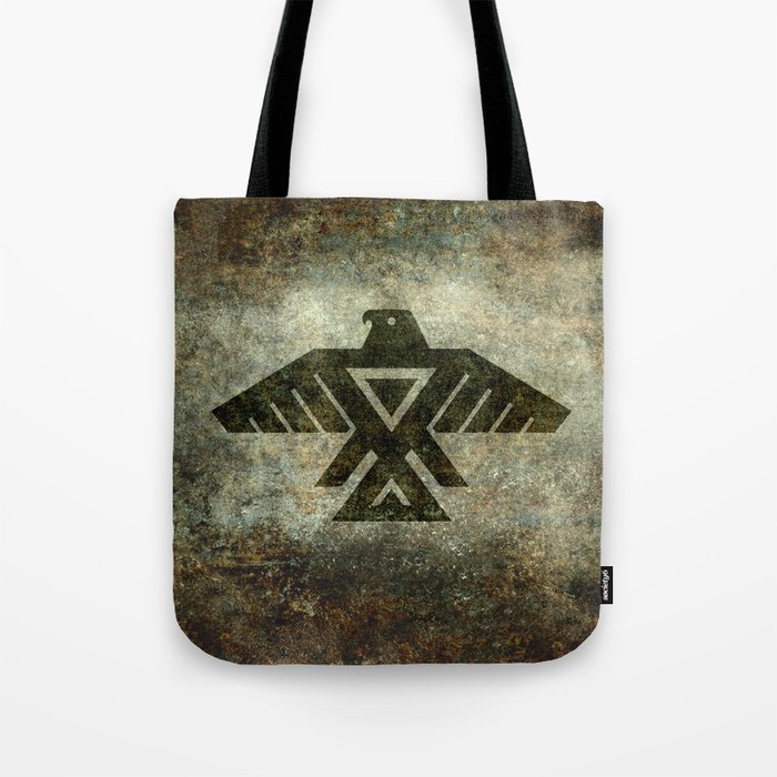 Thunderbird, Emblem of the Anishinaabe people - Vintage version Tote Bag