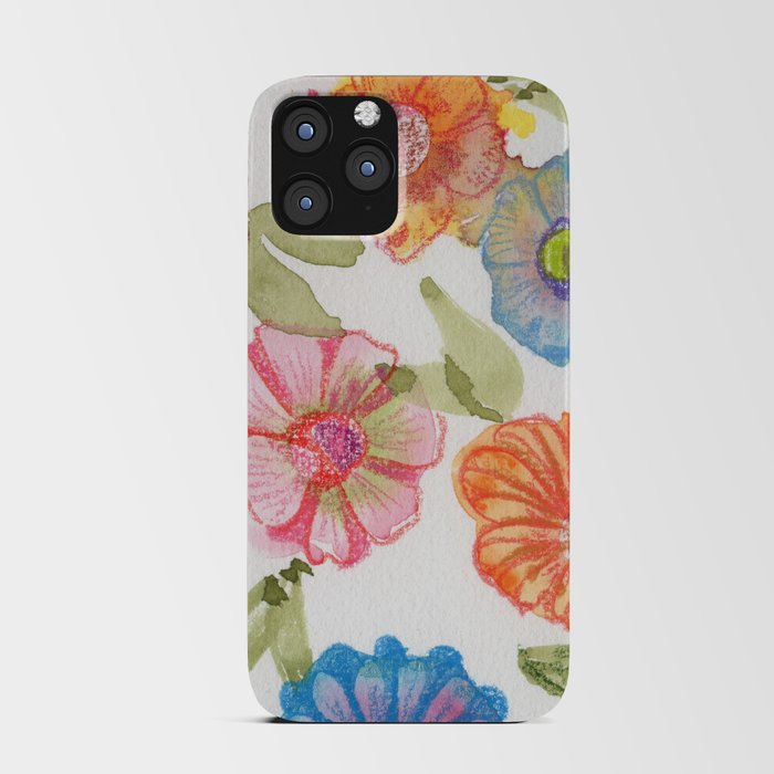 Scattered Flowers iPhone Card Case