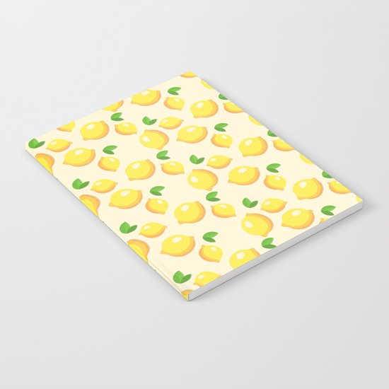 Lemon Pattern Notebook