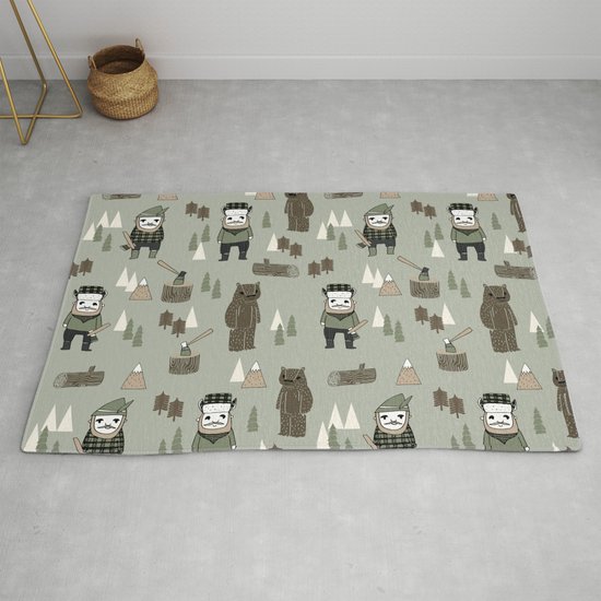 moose rug for nursery
