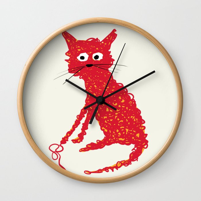 Alfred cat Wall Clock