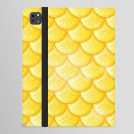 yellow mermaid skin, skin mermid pattern, mermaid lovers iPad Folio Case