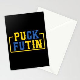 Puck Futin Fuck Putin Ukrainian War Stationery Card