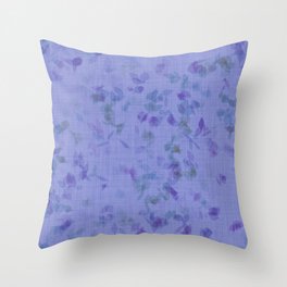 Lavender Leaves Throw Pillow