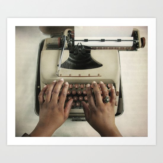 Typewriter Art Print