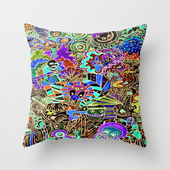 FLIPPIN FUNHOUSE Throw Pillow