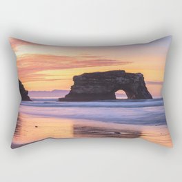 Silhouette Natural Bridge Rectangular Pillow