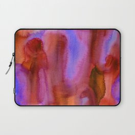 Abstract Watercolor: Lava Lamp (red/purple) Laptop Sleeve