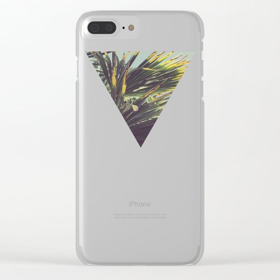 Palm Tree Clear iPhone Case