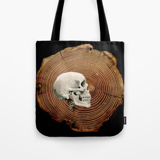 Painted Skull Tote Bag