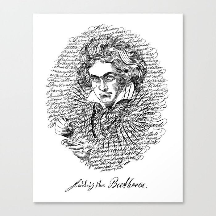 Ludwig Van Beethoven Canvas Print