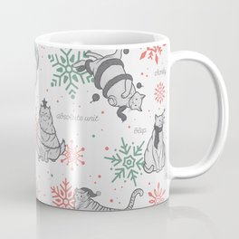 Christmas Chonks | White Pattern Coffee Mug