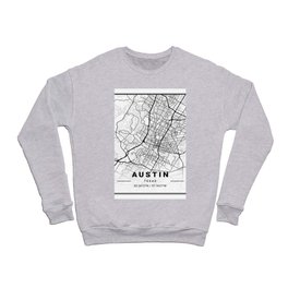 Austin tourist map Crewneck Sweatshirt