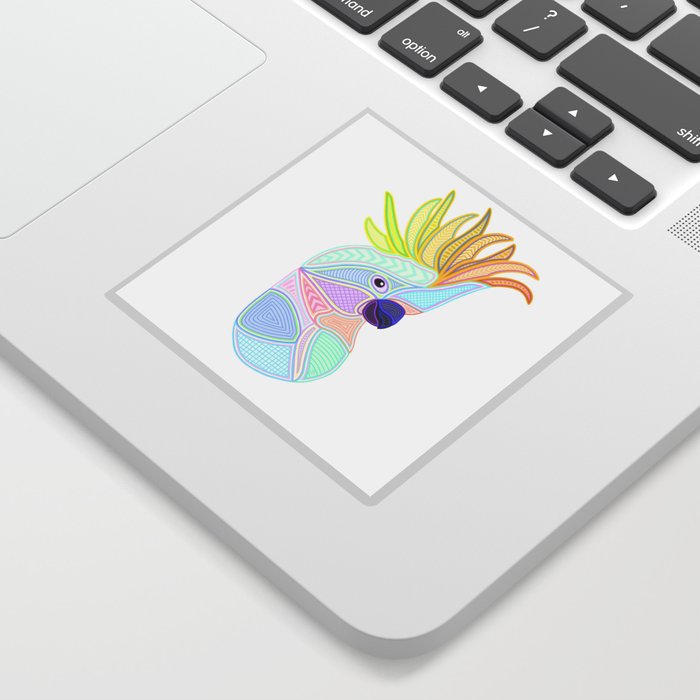 Yellow Crested Cockatoo Sticker