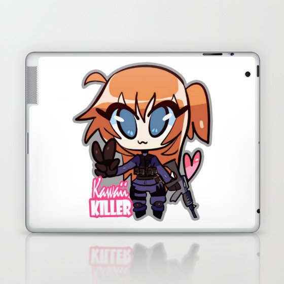 Cs:go : sticker "Kawaii killer ct" Laptop & iPad Skin