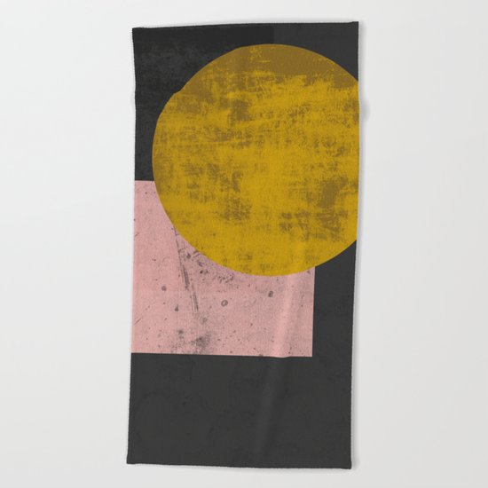 Gold moon Beach Towel