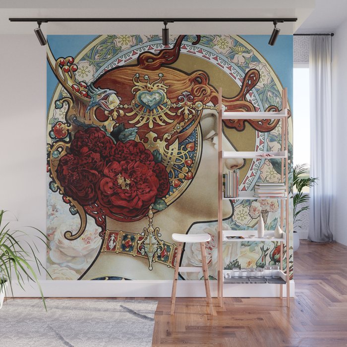 Art Deco Wallpaper Poster by Louis Theophile Hingre Wall Mural
