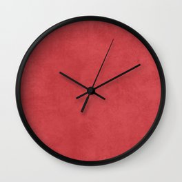 Basic velvety red Wall Clock