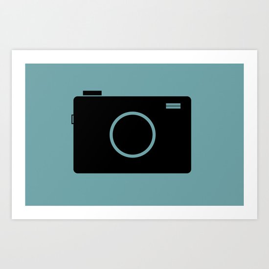 Photo Camera - Minimal Icon Art Print
