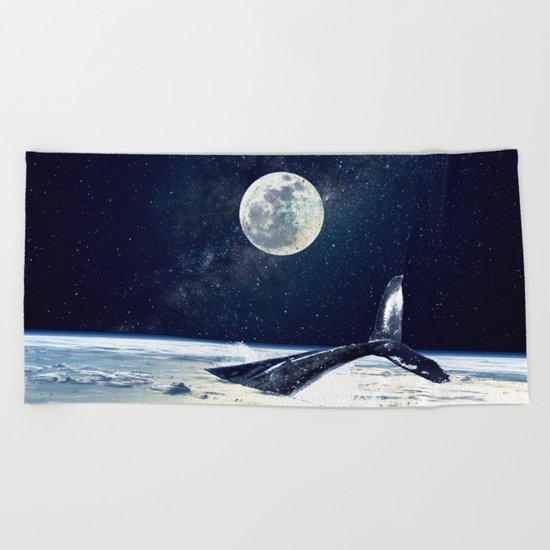 Stay in Space Beach Towel