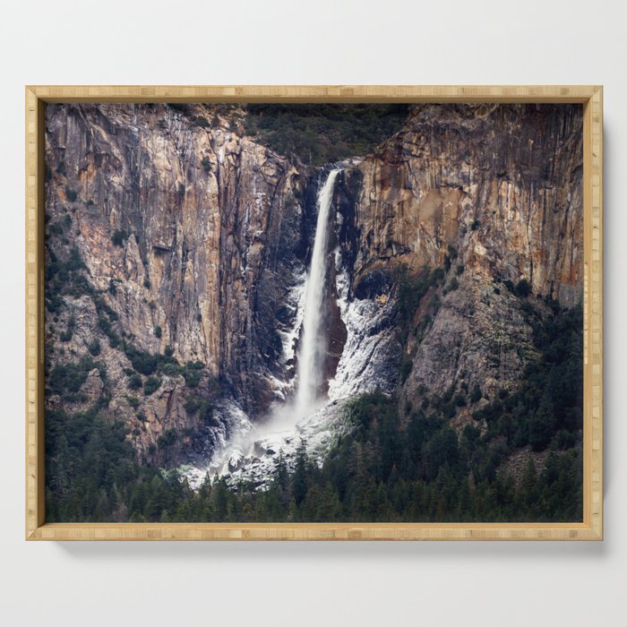 Bridalveil Falls Yosemite National Park    1-6-17  Serving Tray