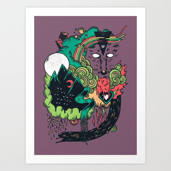 Leader of the Pack Art Print