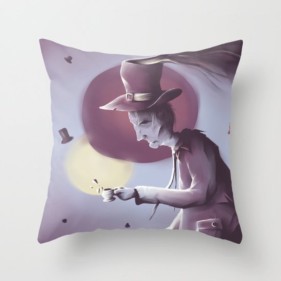 The hatter Throw Pillow