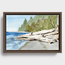 Whidbey Beach 2 Framed Canvas