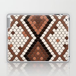 Decorative Brown Snake Print Laptop Skin