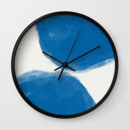 Calming Norse Blue Shapes  Wall Clock