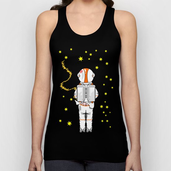 Astronaut Caught Short Unisex Tank Top