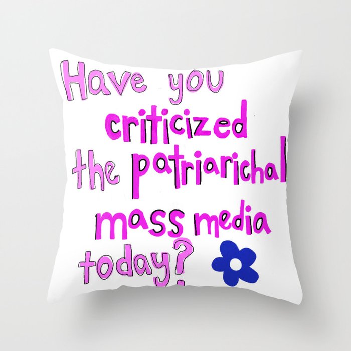 Criticize the Media Throw Pillow