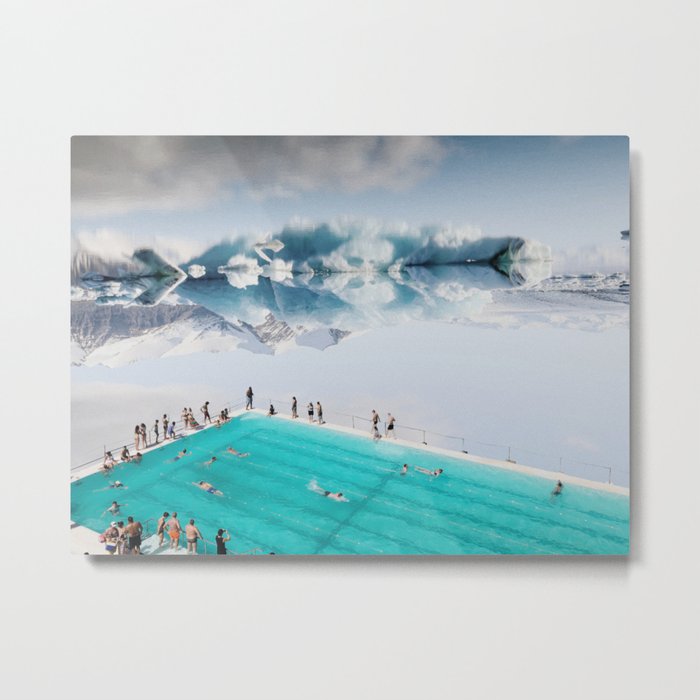 Icebergs Metal Print
