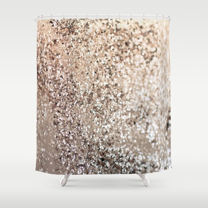 Sparkling GOLD Lady Glitter #1 (Faux Glitter) #decor #art #society6 Shower Curtain