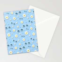 Daisy Sunglasses Pattern Stationery Card
